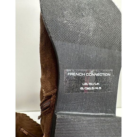 French Connection Over The Knee Boots‎ Womens 6 Brown Jasper Boot New - Picture 10 of 11